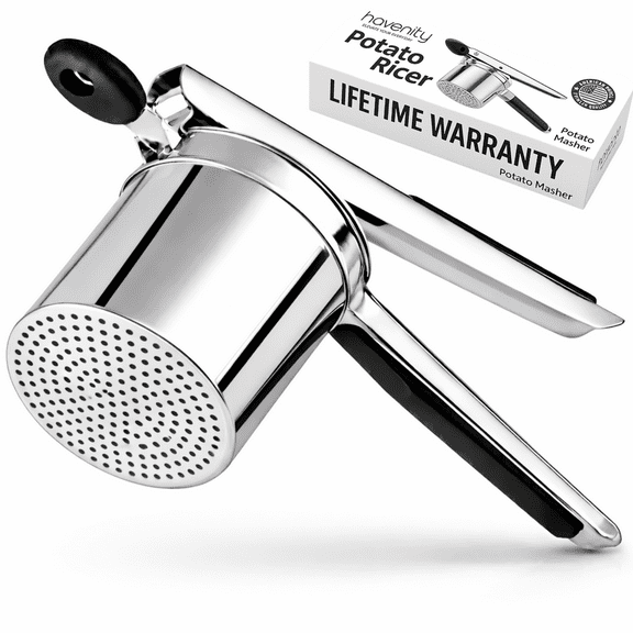 Havenity Large 15oz Potato Ricer Fixed Disc, Heavy Duty Stainless Steel Ricer for Mashed Potatoes - Mashed Potato Masher, Baby Food Masher, Durable Kitchen Tool