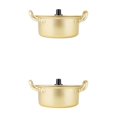 thumbnail image 1 of relayinert Sturdy Ramen Noodle Pot Non-stick And Multifunctional Sturdy And Durable Instant Noodle Pots gold 20cm 2Set, 1 of 6