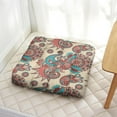 thumbnail image 3 of Abstract Paisley Art Floor Pillow&nbsp;– 22x22 Inch Large Cushion, Dutch Velvet, Soft Support for Meditation, Yoga & Home Decor (Artistic Print), 3 of 6