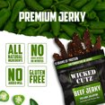thumbnail image 4 of Wicked Cutz Premium Tender Beef Jerky, High Quality, Volcanic Jalapeno, 9g Protein, 2.75 oz, 2-Pack, 4 of 6