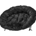 thumbnail image 2 of Urban Shop Polyester Folding Chair, Black, 2 of 6