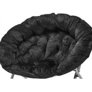 Urban Shop Polyester Folding Chair, Black