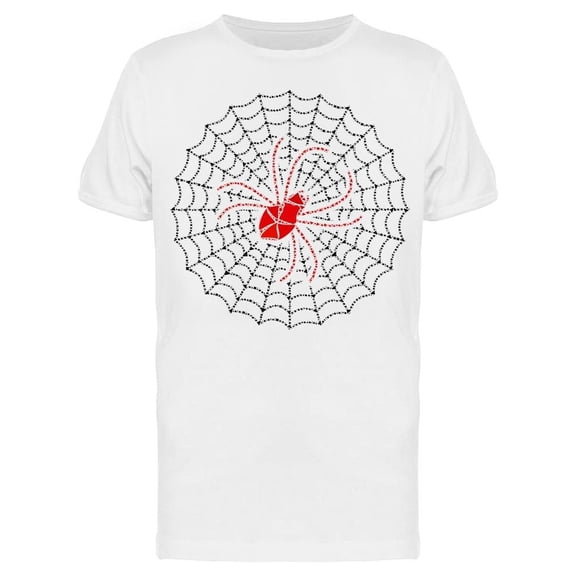 Spider And Web Dotted Pattern Tee Men's -Image by Shutterstock