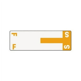 AlphaZ Color-Coded First Letter Combo Alpha Labels, A/N, 1.16 x 3.63, Red/White, 5/Sheet, 20 Sheets/Pack