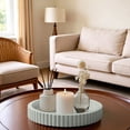 thumbnail image 5 of Round Vanity Tray Decorative Bathroom Organizer for Countertop Jewelry Perfume Dresser Toilet Tank Storage and Bedroom Display Decor, 5 of 9