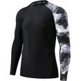 thumbnail image 6 of Men's Rash Vest UPF 50+ Rash Guard Swimming Shirt Snorkelling Surfing Tops Diving Suit UV Protection Beach T-Shirt, 6 of 6