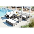 thumbnail image 2 of 5-Piece Sectional Sofa Set for Backyard Relaxation / Spacious for Food Placement, 2 of 6
