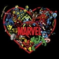 thumbnail image 2 of Junior's Marvel Marvel Hero Heart T-Shirt, 2 of 3