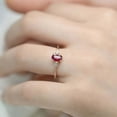 thumbnail image 5 of HeartsAndYou 1ct Natural Ruby Diamond Engagement Ring Pear Accent Trilogy 14k SOLID Rose Gold, 5 of 9