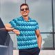 thumbnail image 4 of Fotbe Pearlescent Scales Camiseta Polo de Golf para Hombre con Estampado – Camisa Deportiva Transpirable con Cuello Abotonado-Large, 4 of 6