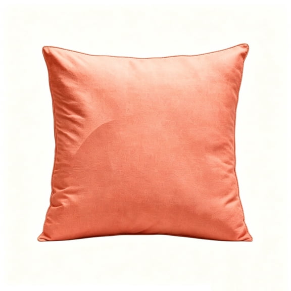 FEISHENTT Decorative Outdoor Waterproof Pillow Covers Square Garden Cushion Sham Throw Pillowcase Summer Shell for Patio Tent Couch 18x18 Inch Coral