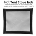 thumbnail image 3 of Soidarity Estufa para cortina de tienda Jack Bell Estufa para tienda Jack Accesorio de tubería de ventilación resistente al fuego para chimenea de carpas Soidarity OD004859-00, 3 of 6