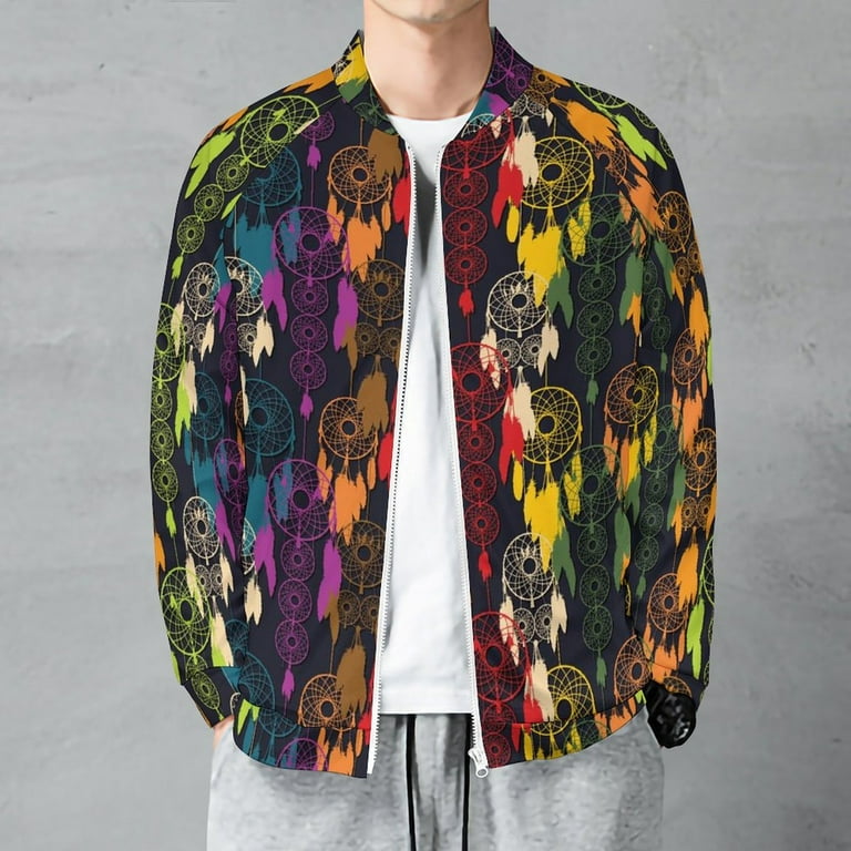 Lightweight Jacket for Men Colorful Dreamcatcher Cuteness Casual - Main Image