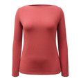thumbnail image 1 of Playera George Talla G Cuello Bote Manga Larga Rosa, 1 of 4