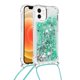 thumbnail image 1 of Funda FOXDOCK para iPhone 12 con Cuerda Ajustable, Brillo Líquido, Protección Antigolpes y Lente – Ideal para Regalo, 1 of 6