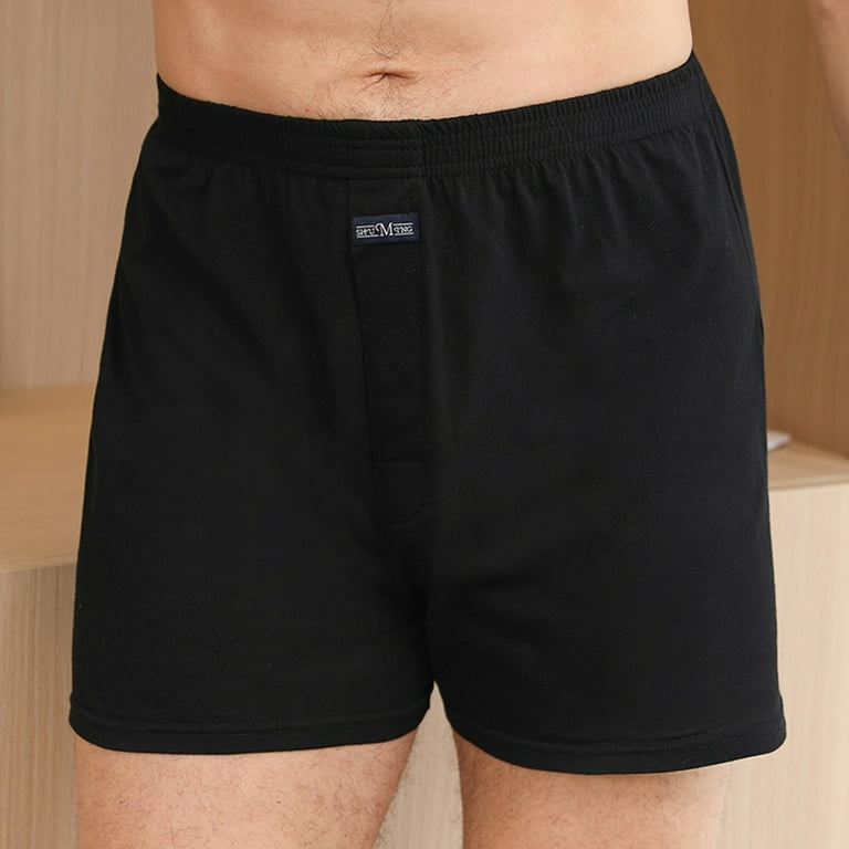 Everlast Men's Trunks Breathable Cotton Underwear Boxers for Men, Black  Medium 6-Pack 