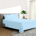 thumbnail image 1 of 600 TC Egyptian Cotton RV King Bed Sheet Set Include's - 15" inch Deep Fitted Sheet | 1 Flat Sheet | 2 Pillowcases | Light Blue Solid, 1 of 7