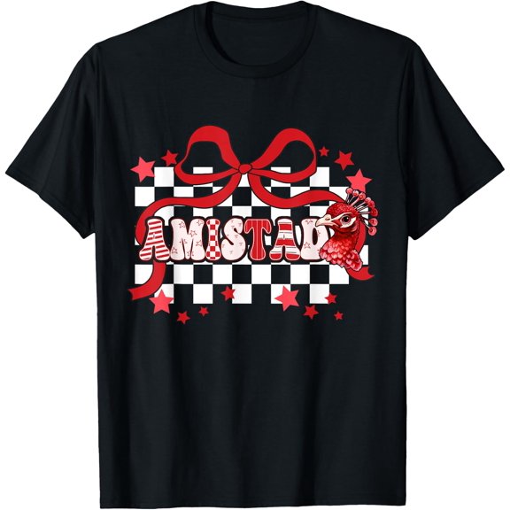 Amistad Coquette Throwback Mascot School Spirit T Shirt Size S-5XL