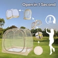 thumbnail image 3 of 4-6 Person Pop Up Weather-Resistant Pod Sports Tent - Instant All-Weather Shelter, Transparent Bubble Tent for Camping, Fishing, Soccer, and Outdoor Events, 73"x73"x66", Lightweight & Portable, 3 of 12