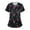 0-dark gray, variant on Scrubs for Women Love Heart Printed V Neck Breathable T-Shirts Short Sleeve Professionals Soft Stretch Valentine's Day Workwear Shirt with Pockets white Large