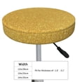 thumbnail image 4 of Easygdp Gold Shiny Easy To Install Bar Chair Cover&Cound Chair Cover&Elastic Stool Cover, Washable&Bottom With Elastic Edge - 14 Inch, 4 of 7