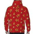 thumbnail image 7 of Fotbe Men's Hoodie with Gingerbread Man Pattern - Kangaroo Pocket Pullover Hooded Sweatshirt, Perfect for Daily Wear, Travel, and Home-4X-Large, 7 of 7