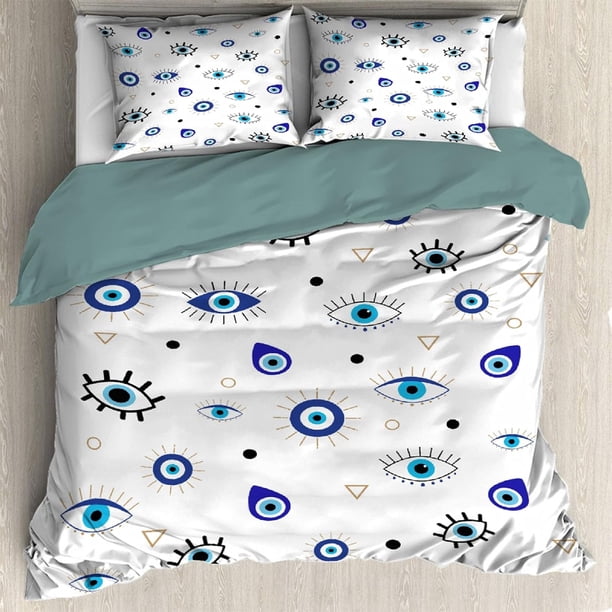 Patrón 3 Piezas Funda Nórdica Queen 90 "x90"(230x230cm) con 2 Fundas de Almohada,