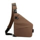 thumbnail image 4 of Bolso bandolera para hombre, bolso de pecho, mochila informal, bolso bandolera para correr Café a la izquierda, 4 of 8