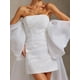 thumbnail image 5 of Vestido de novia Winmy desmontable con mangas de mariposa sin tirantes, 5 of 6
