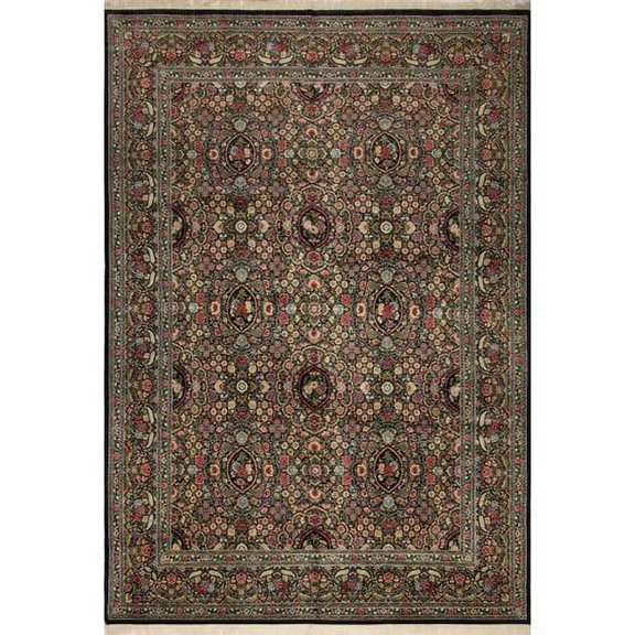 noori rug n2001 wali vahide area rug, 9'8" x 13'8", black