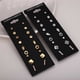 thumbnail image 2 of Qarigey Juego de 9 pares de pendientes, pendientes de cristal con pasador de oreja, diamantes de imitación a la moda resistentes al desgaste, Type2 NO2, 2 of 6