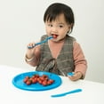 thumbnail image 2 of Reusable Cutlery Set of 4 (1 of Green, Pink, Blue, Orange) Plastic Plates, Spoons, Forks and Knives for Baby and Toddlers, 2 of 6