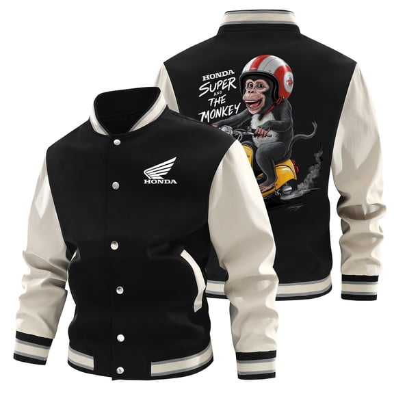Unisex Bomber Jackets for Spring and Autumn with Interesting Pattern-Monster Riders