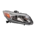 thumbnail image 5 of For Honda Civic 2012 Headlight Assembly Driver And Passenger Side | Pair | With Amber Turn Signal Light | Composite Type | Replacement For HO2502144, HO2503144 | 191275938843, 191275938850, 5 of 6