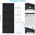 thumbnail image 3 of Hanging Toy Storage Bag Over Door, Shoe Rack, Organizer, Space Saving Storage, Bag for Collection, Plush Toy Holder Black, 3 of 5