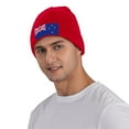 thumbnail image 3 of Flag Of New-Zealand Beanie Hat Knit Hat Skull Cap for Men Women Winter Hat Red, 3 of 4