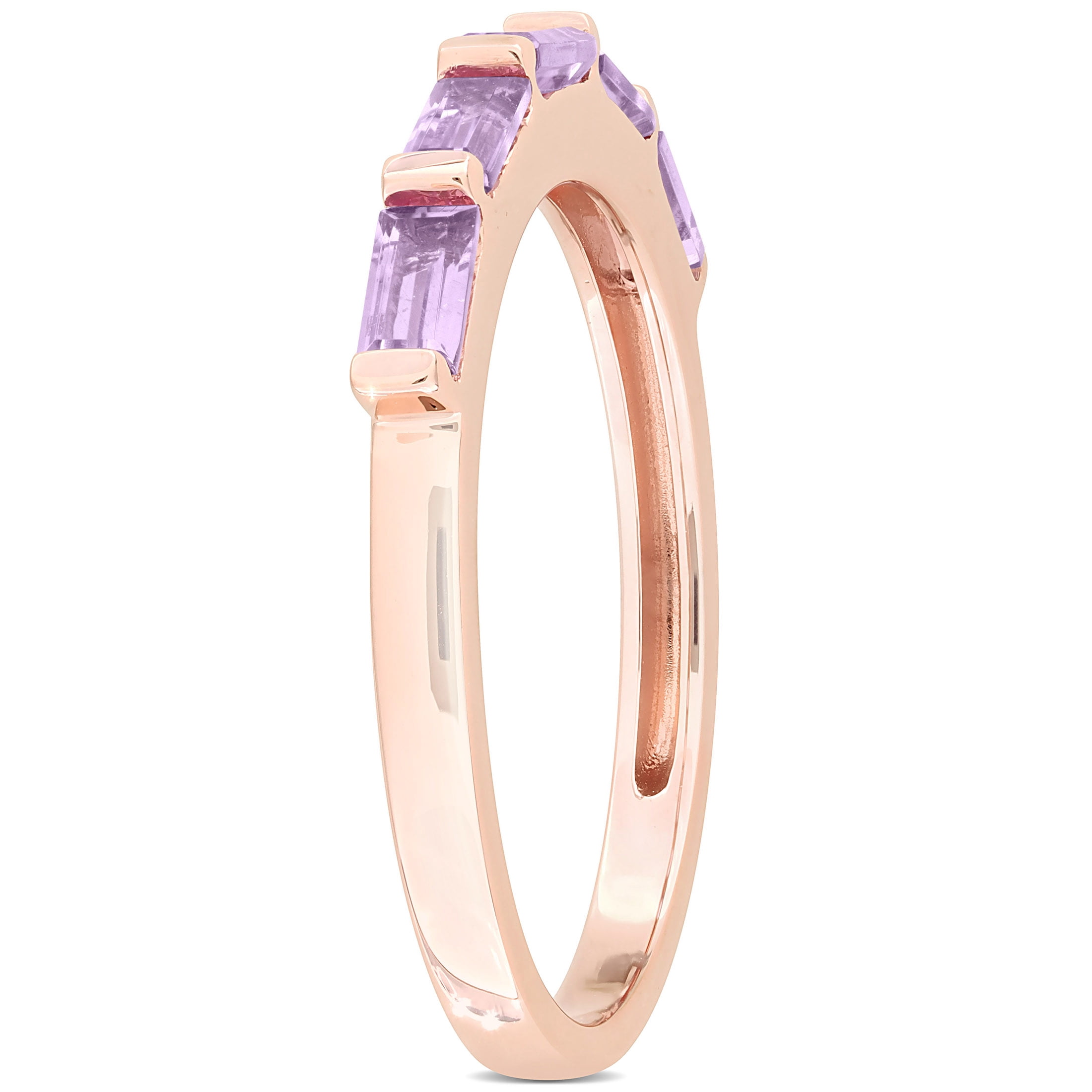 Everly Women's Amethyst 10k Rose Gold Ring