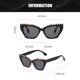 thumbnail image 2 of Gafas de sol de lujo modernas y vanguardistas de estilo europeo y americano con montura pequeña de ojo de gato, fabricadas en PC, 2 of 5