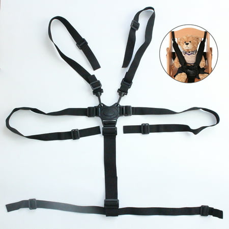 Baby Safety Belt Portable 5 Point Infant Safety Strap Harness for High Chair Stroller Pram