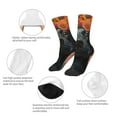thumbnail image 3 of Fuzoiu Sunflower Black Dog Print Kids Socks For Boys Girls,Grip Crew Socks with Non Slip,Lightweight Stretch Crew Socks,Toddlers Crew Boot Socks, 3 of 5