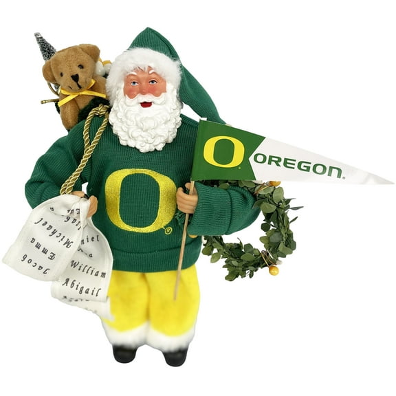 Oregon Ducks 12" Santa Figure