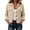 White-#001, variant on Dweltoz Womens Cropped Corduroy Jacket Button Down Long Sleeve Coats Lightweight Casual Fall Winter Outwear,White M