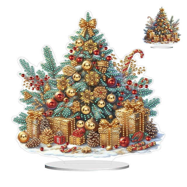 Kits Arte Diamantes Escritorio Acrílico Tema Invierno Con Forma Especial para Principiantes