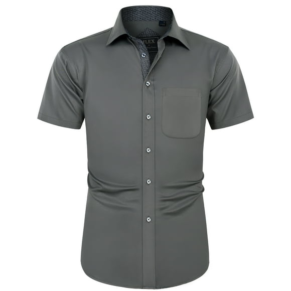 Short Sleeve Dress Shirt Men