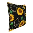 thumbnail image 2 of Kll Flower Decorative Throw Pillow Covers Velvet Soft For Couch Sofa Bedroom Living Room Outdoor -18"X18", 2 of 8