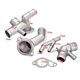 thumbnail image 5 of Juego de 5 piezas JINMJMXG repuesto para MK4 1.8T TT kit de actualización de Brida de refrigerante de aluminio plata, 5 of 5