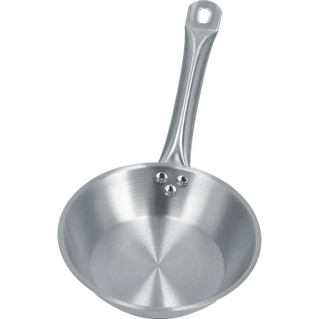 Ymiko Frying Pan,Stainless Steel Frying Pan Single Handle Fried Pan Cookware for Home induction Cooker,Stainless Steel Frying Pan