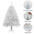 thumbnail image 2 of 2 FT Artificial Holiday Christmas Tree, Artificial Pencil Christmas Tree Xmas Tree for Home, Shops Office, Party, Holiday Christmas Decoration, Includes Stand, Silver, 2 of 6