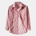 thumbnail image 2 of POINTERTECK Chemise Décontractée en Velours Côtelé pour Hommes Manches Longues Poche Col Rabattu, 2 of 7