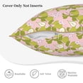 thumbnail image 3 of KLL Pears And Flower Decorative Throw Pillow Covers Velvet Soft for Couch Sofa Bedroom Living Room Outdoor (No pillow core)- 18"x18", 3 of 5